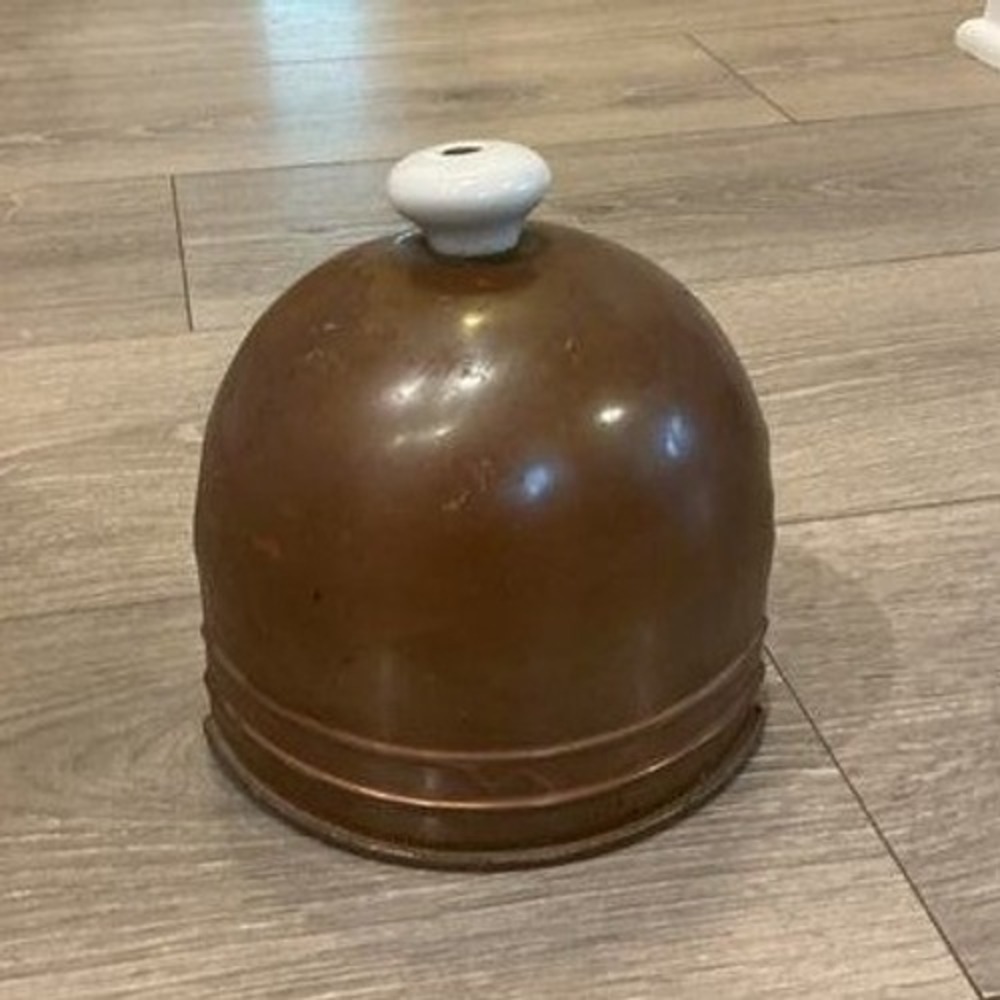 Vintage Old Dutch Copper Tea Coffee Pot Cover Knob Farmhouse Cottagecore Country